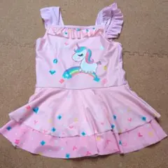 ユニコーンデザイン ワンピース水着　120〜130