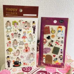 不思議の国のアリス　シートシール　シール交換　立体シール　クラフトシール