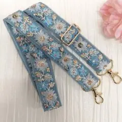 インド刺繍リボン　スマホショルダー
