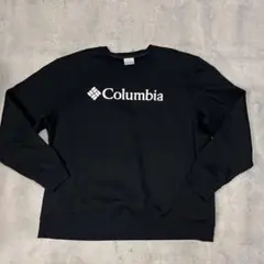 コロンビア columbia デカロゴ スウェット 黒 オーバーサイズ XXL