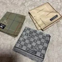 Burberry バーバリー　ハンカチセット ３枚セット　紳士