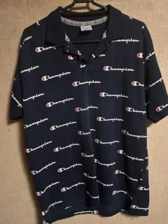 Champion 総柄ポロシャツ