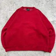 あ*様 PLUMA　無地　ブランク　アウトドア　トップス　スウェット　古着　レッ