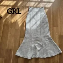 【美品】GRL マーメイドロングスカート S ラメスパンコールツイード
