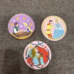 ディズニー刺繍缶バッジ第一弾