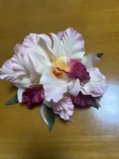 훌라 댄스 플라워 모티프 헤어 클립 코사지