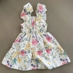 フラワープリント　キッズワンピース