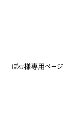 ぽむ様専用ページ