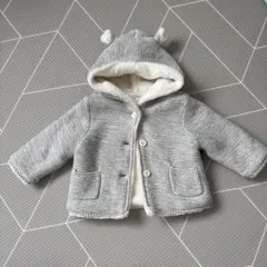 GAP グレー フード付きニットアウター