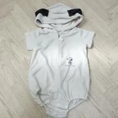 ジェラートピケ ピーナッツ スヌーピー ロンパース 80cm