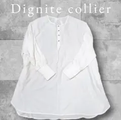 Dignite collier ディニテコリエ ホワイト シャツ 긴팔