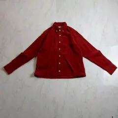 HARVARD コーデュロイ 長袖シャツ　Ｓ　赤