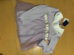 ラベンダー 長袖 ワンピース 120cm ラプンツェル