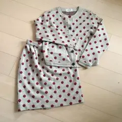 アルファキュービック　セットアップ　 水玉　日本製