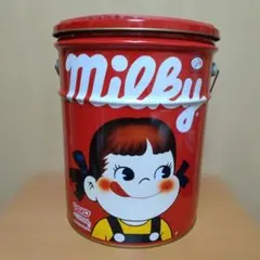 ペコちゃんスツール缶 昭和レトロ】ペコちゃん スツール缶 | アンティーク家具と喫茶