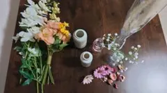 ウェルカムスペース用フラワー 花瓶セット（ウェディング）