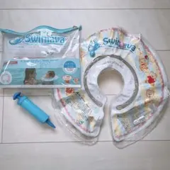 美品‼️スイマーバ ボディリング　レギュラー ラメベア 首リング プレスイミング