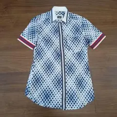 ドルチェアンドガッバーナ】コットンシルク シアーポロシャツ ロゴ入り