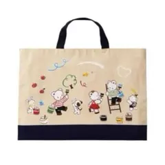 【新品未使用・タグ付】ファミリア レッスンバッグ サブバッグ バイカラー 男女兼