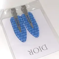 ディオールdior ヘアクリップ　ノベルティ　ブルー