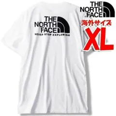 ノースフェイス バックプリント Tシャツ 白 海外XL 日本3L相当 hd