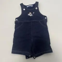 familiar デニム風ロンパース