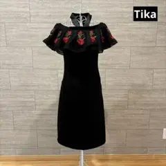 【Tika】キャバ オフショルミニドレス