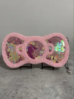 【希少】2004年 キティ グッズ スパンコール バッグ 激レア レトロ 新品