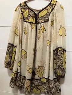 グレースコンチネンタル 刺繍 お花 七分袖 エムズグレイシー 