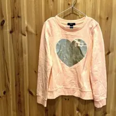 【ギャップキッズ】キッズ服　子供服　140 カットソー　長袖　オレンジ系