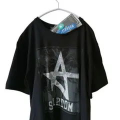 STARDAM スターダム ストラップ付きTシャツ　ブラック　なつぽい