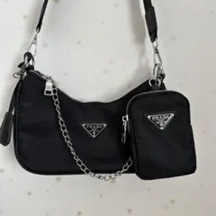 美品、プラダノベルティショルダーバッグ