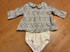 PETIT BATEAU 花柄ロンパース 3m/60cm