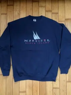 【USA古着】フルーツオブザルーム スウェット 紺色 90sのサムネイル