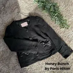 Honey Bunch by Paris Hilton☆ノーカラージャケット☆黒