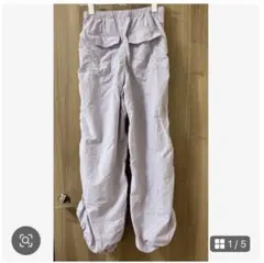 H&M ストリート系シャカパン　薄紫　パンツ　エイチアンドエム　長ズボン　160のサムネイル