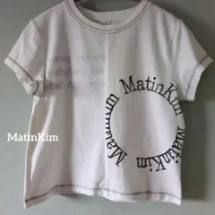 MatinKim クロップド ショート丈 半袖Tシャツ M