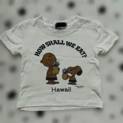 ハワイ　SURF’sUPPEANUT　日焼けスヌーピー　Tシャツ　モニホノルル