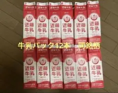 牛乳パック同銘柄12本分(未解体)