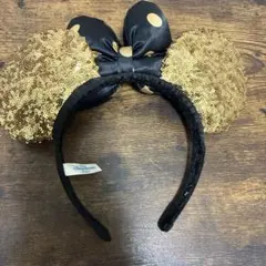 ミニー耳カチューシャ 黒・金