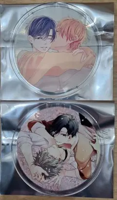 moment&アメイロ アクリルコースター2枚 グラッテ あがた愛&柏木真