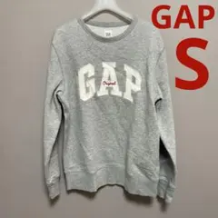 ❤*️様 00s OLD GAP デカロゴ 刺繍 スウェット トレーナー S グ