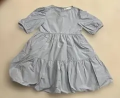 ZARA KIDS 半袖ワンピース 122cm くすみブルー
