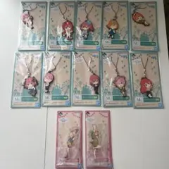 五等分の花嫁 一番くじ M賞 ラバーストラップ K賞 アクスタ 12点セット