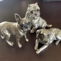 犬の置物 3体セット