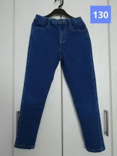 キッズ デニムパンツ 長ズボン 130cm
