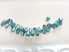 ブルージルコン ペアシェイプ ファセットカット