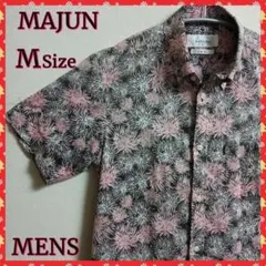 【MAJUN】かりゆしウェア　アロハシャツ　おきなわかりゆし　半袖　✨美品✨のサムネイル