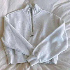 Nike ハーフジップ トレーナー クロップド丈　Sサイズ