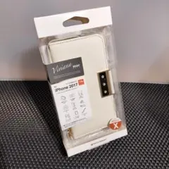 iPhoneXS/X手帳型ケース　アイボリー 新品未使用品